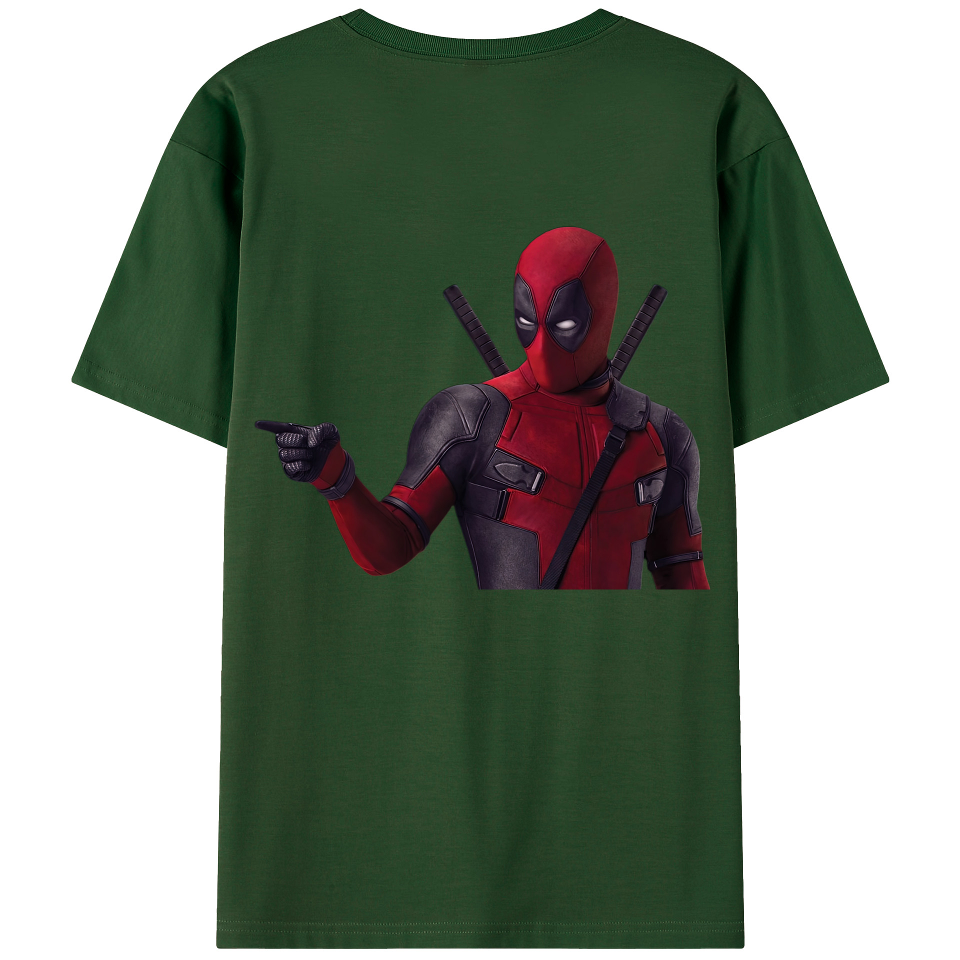 （画像用） Deadpool デッドプール 綿100％半袖Tシャツ（背面プリント）